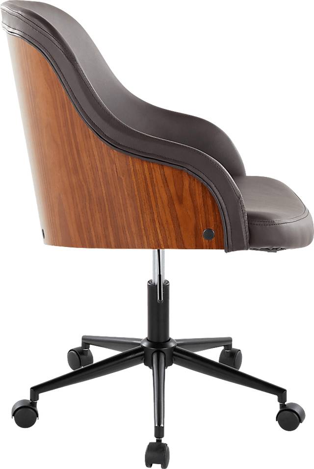 Bryta IV Brown Desk Chair - Thumbnail - Image 3