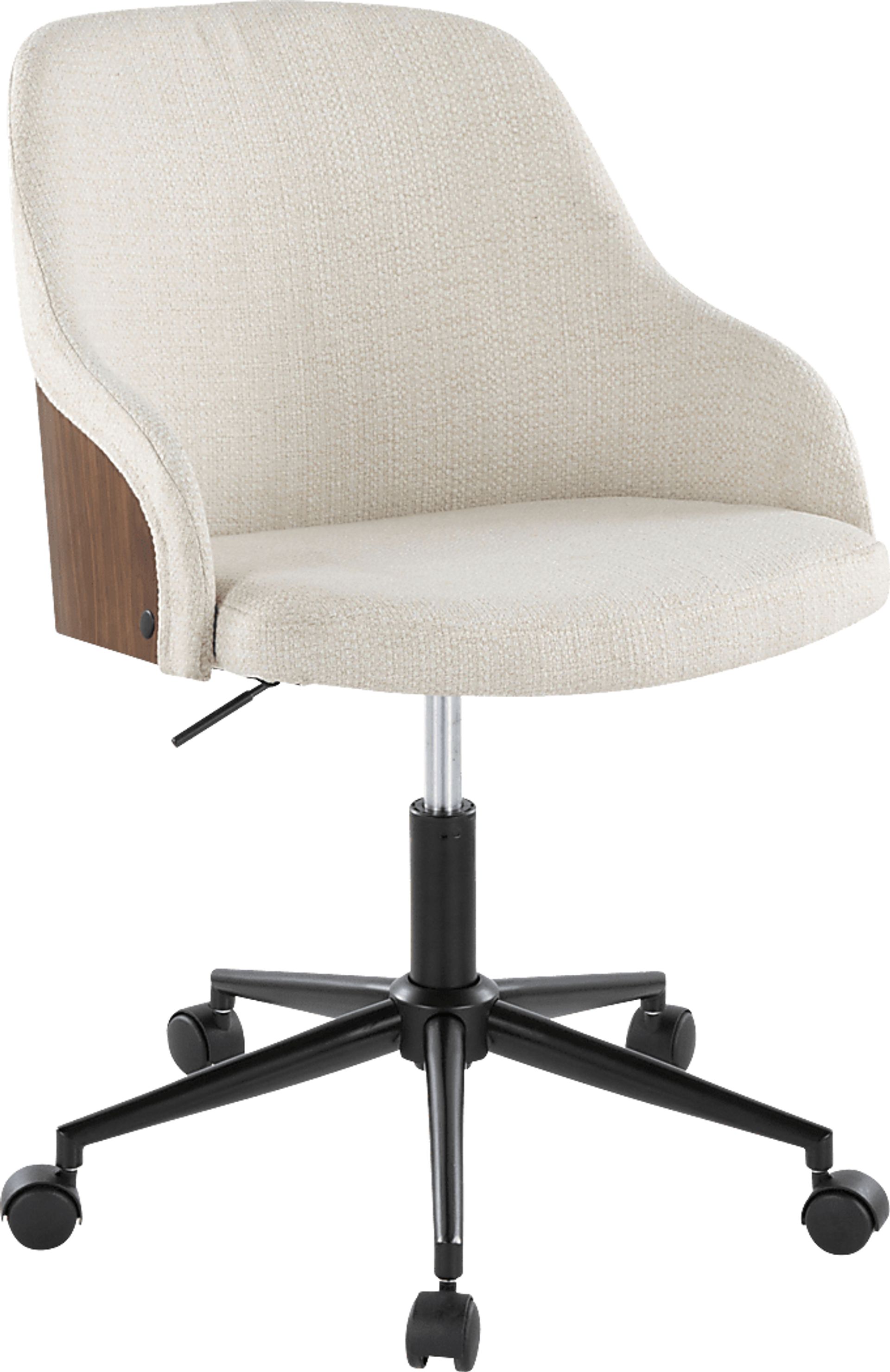Bryta IV Cream Desk Chair - Image 1