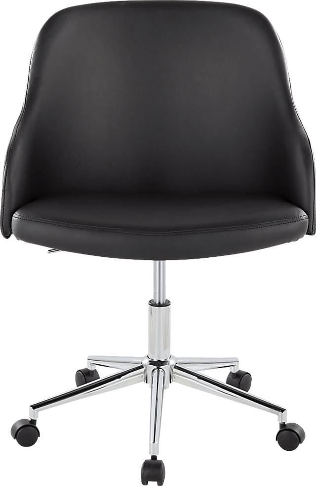 Bryta V Black Desk Chair - Thumbnail - Image 3