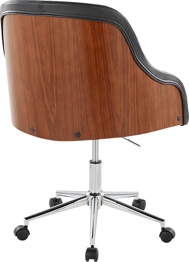 Bryta V Black Desk Chair - Thumbnail - Image 5