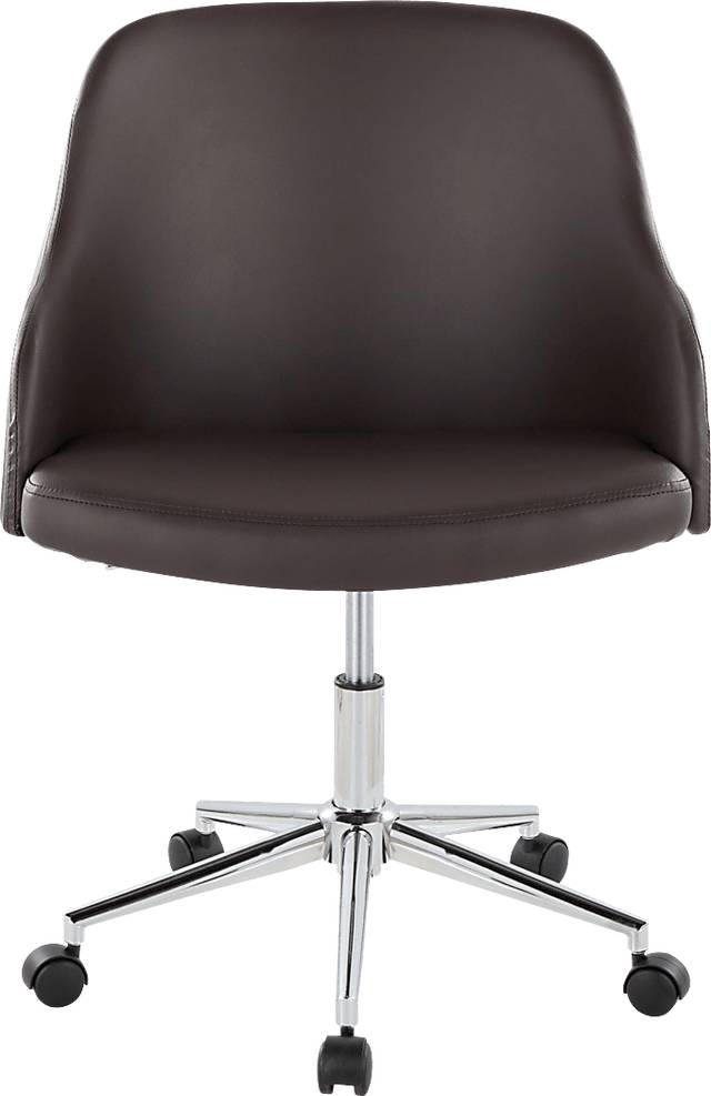 Bryta V Brown Desk Chair - Thumbnail - Image 5
