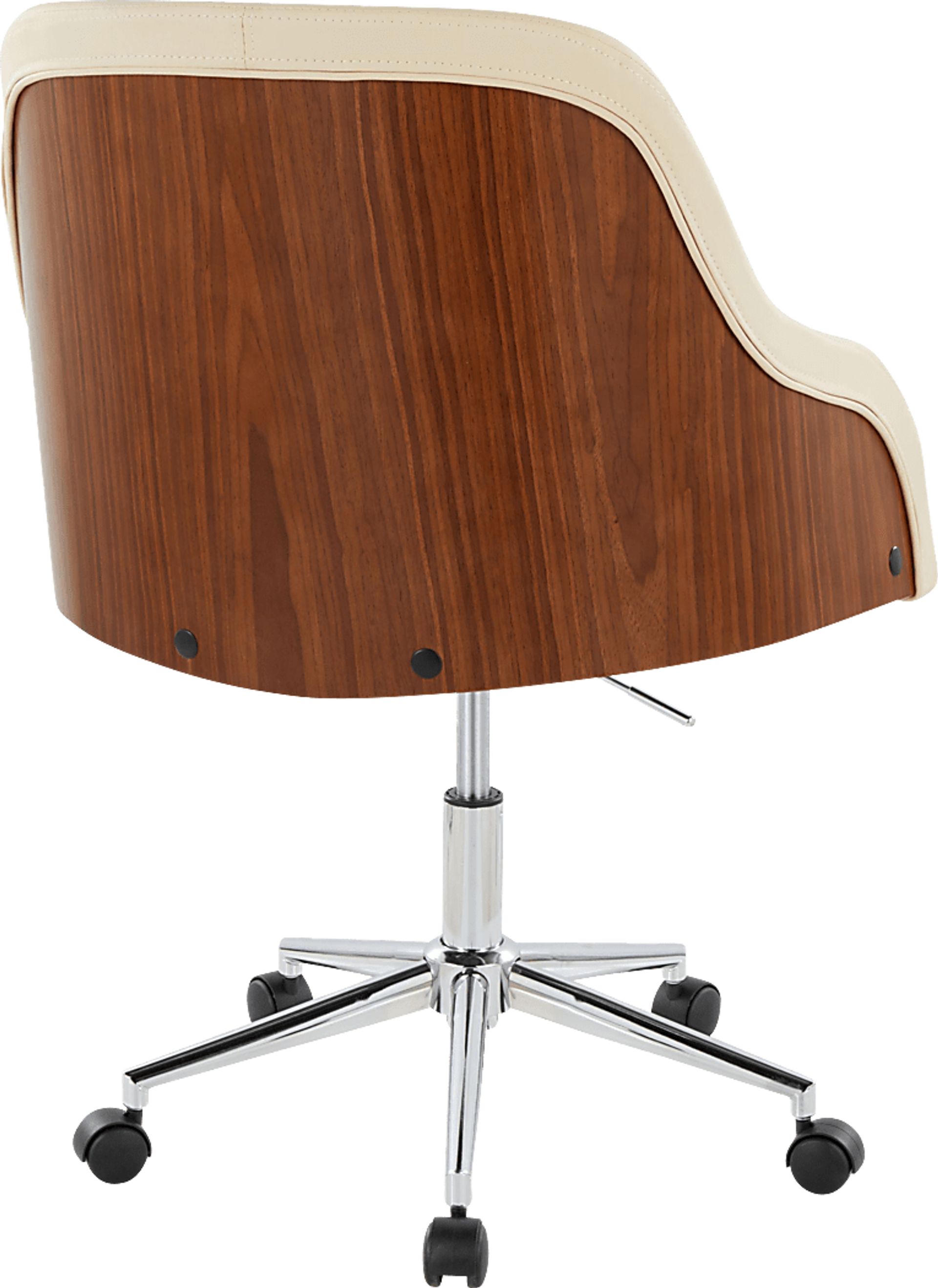 Bryta V Cream Desk Chair - Image 2