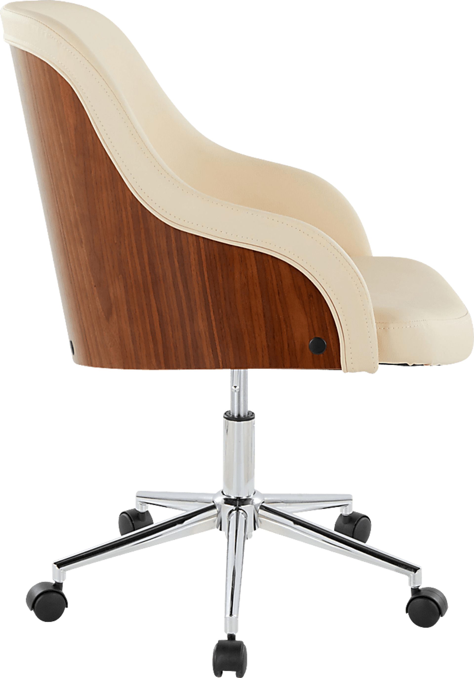 Bryta V Cream Desk Chair - Image 3