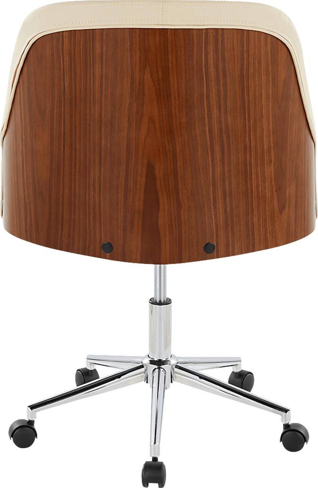 Bryta V Cream Desk Chair - Thumbnail - Image 4