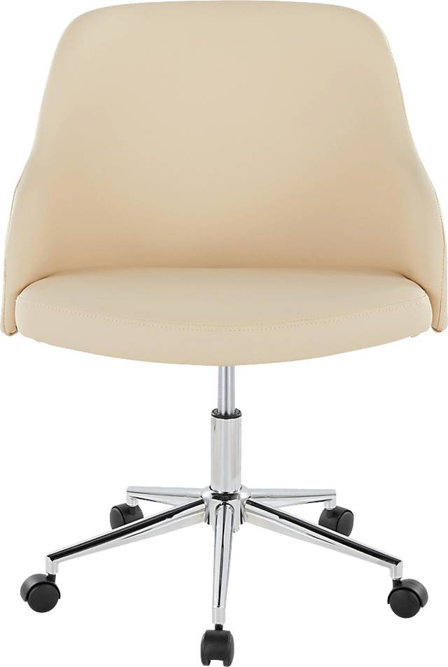 Bryta V Cream Desk Chair - Thumbnail - Image 1