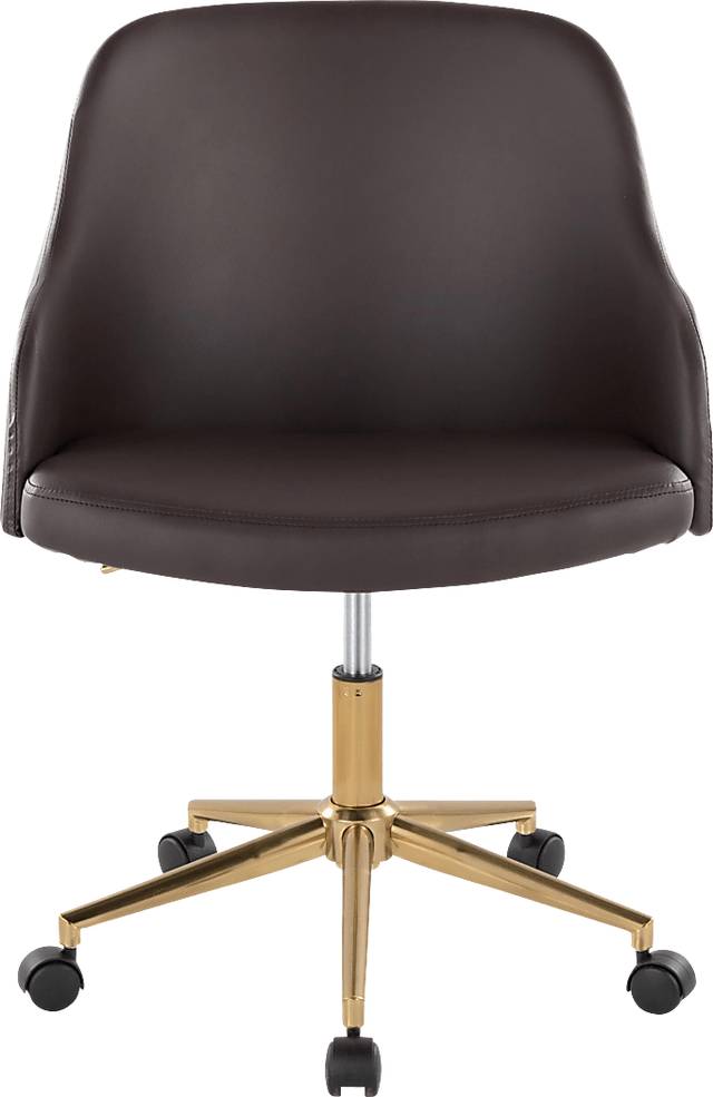 Bryta VI Brown Desk Chair - Thumbnail - Image 4
