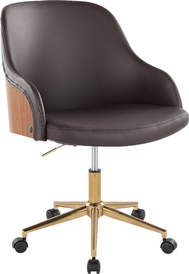 Bryta VI Brown Desk Chair