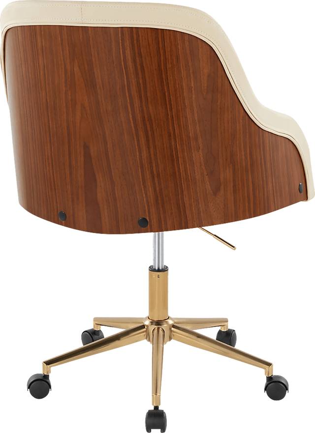 Bryta VI Cream Desk Chair - Thumbnail - Image 4