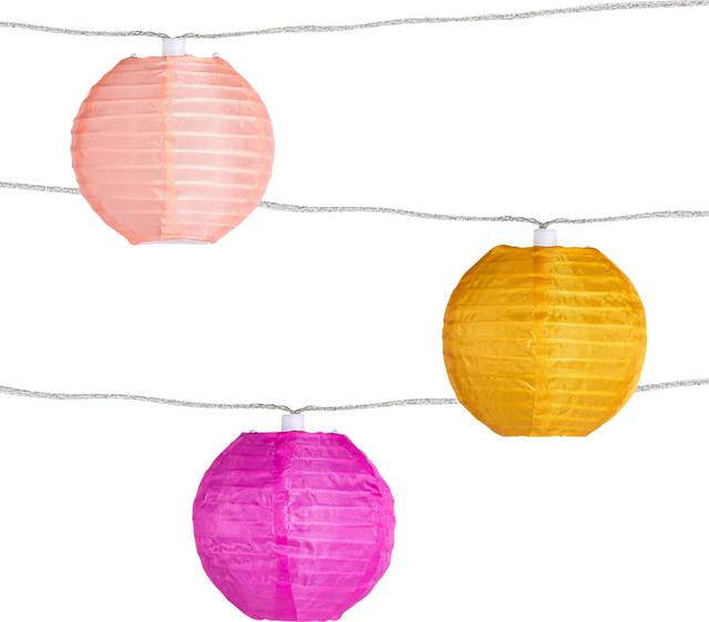 Bubbling Bauble Pink Outdoor Solar String Lights - Thumbnail - Image 2