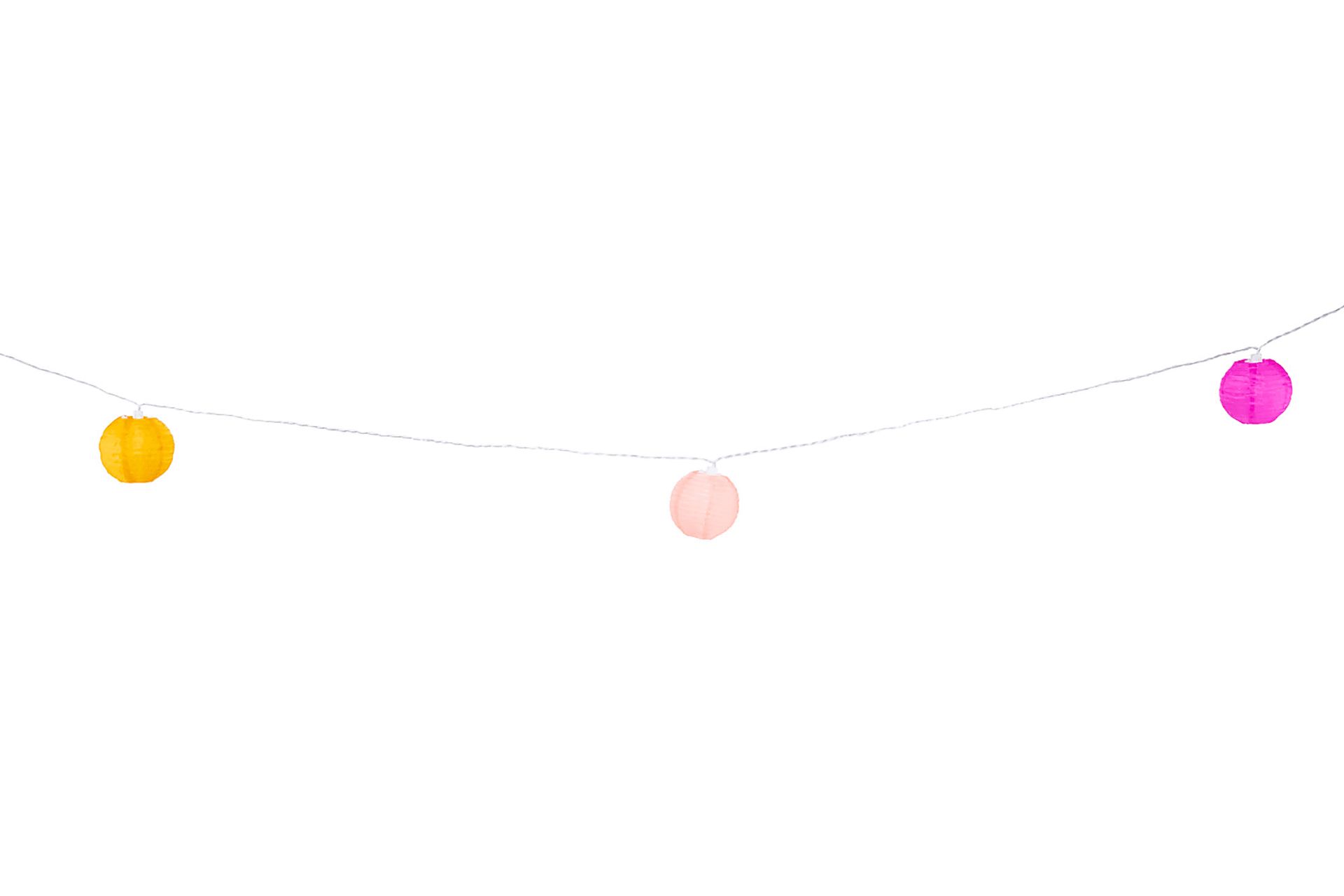 Bubbling Bauble Pink Outdoor Solar String Lights - Image 8