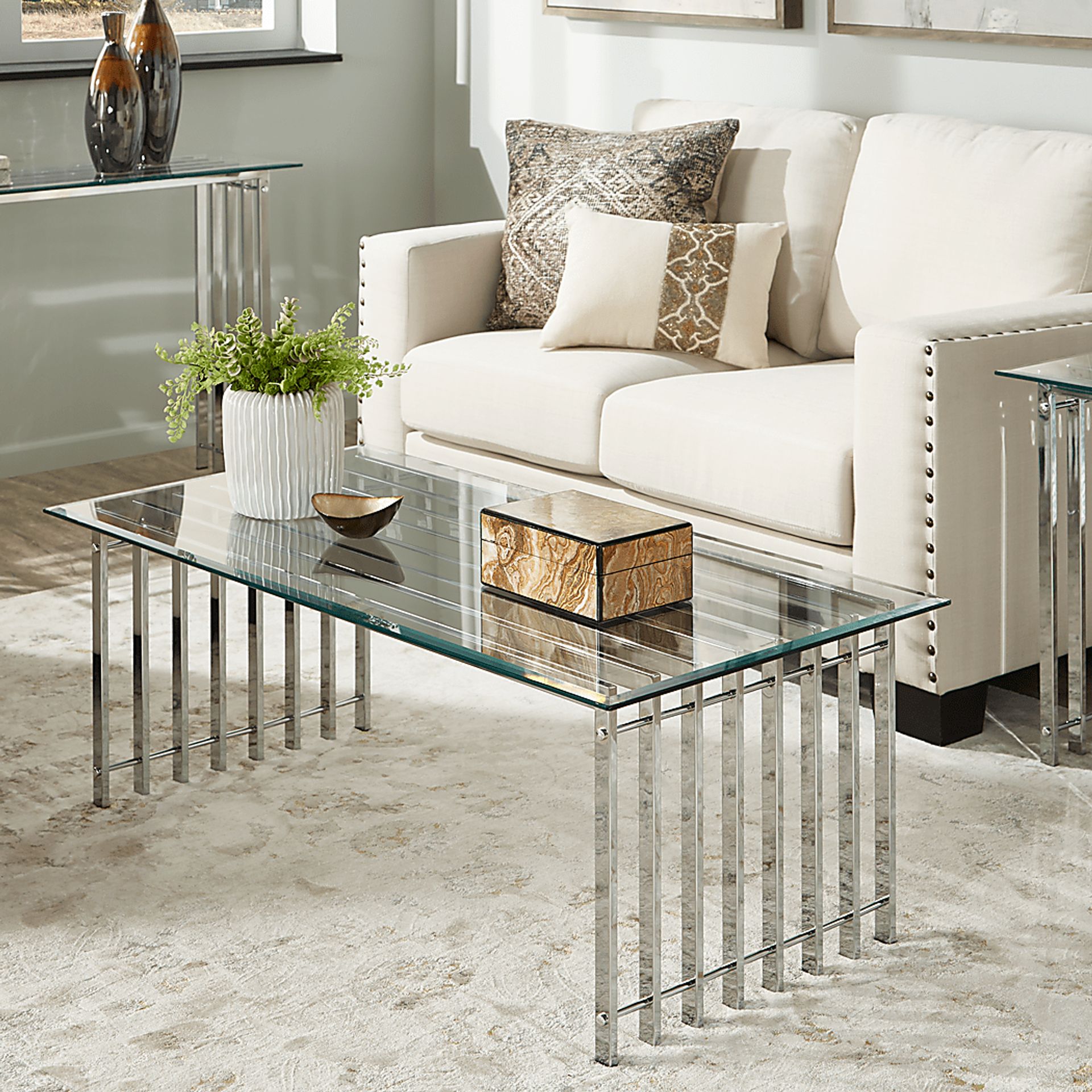 Bucareli Chrome Cocktail Table - Image 6