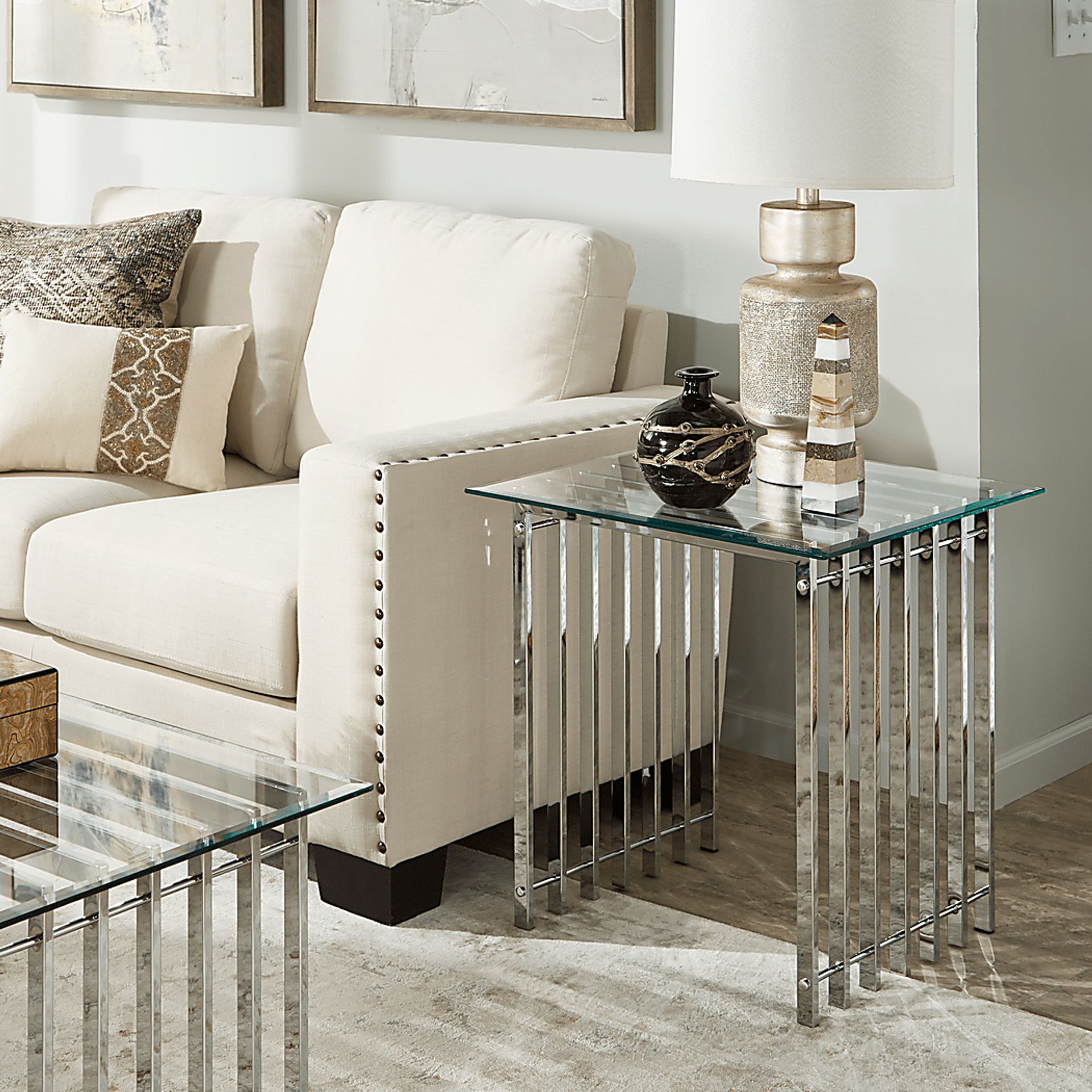 Bucareli Chrome End Table - Image 6
