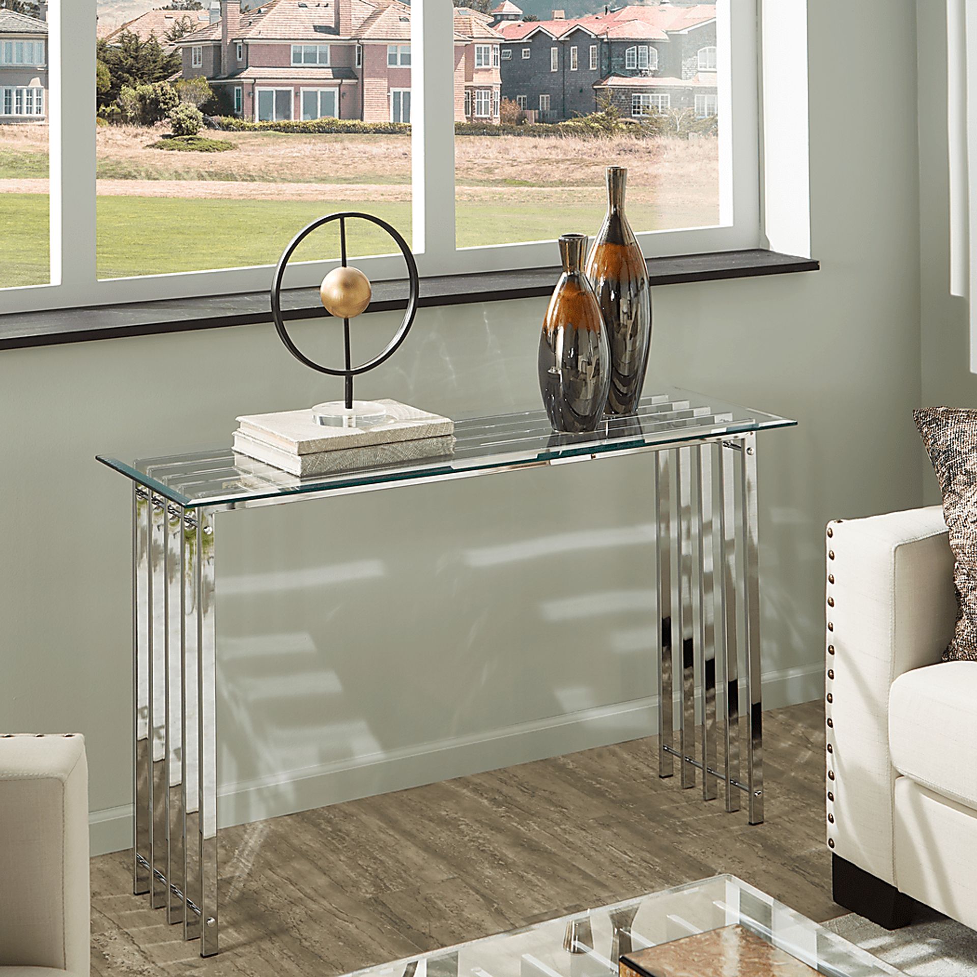 Bucareli Chrome Sofa Table - Image 4