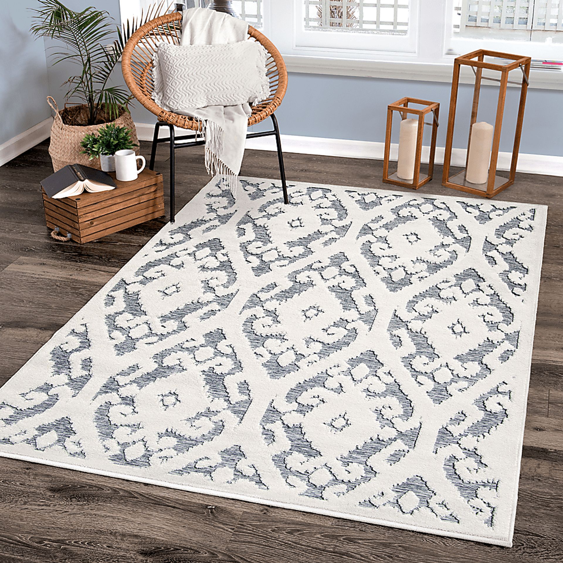 Buchmeyer White 5'2 x 7'6 Rug - Image 8