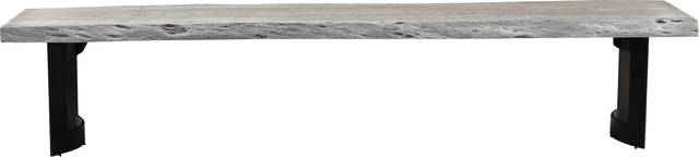 Buckoak Gray Small Bench - Thumbnail - Image 2