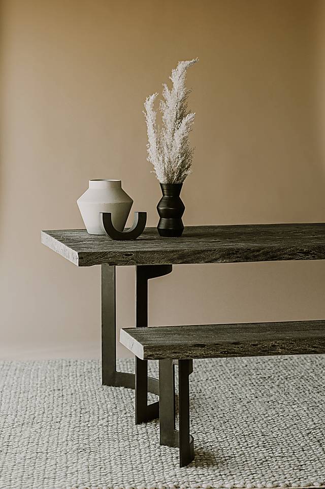 Buckoak Gray Small Bench - Thumbnail - Image 5