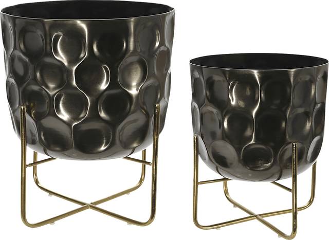Buckram Gunmetal Planter - Thumbnail - Image 1