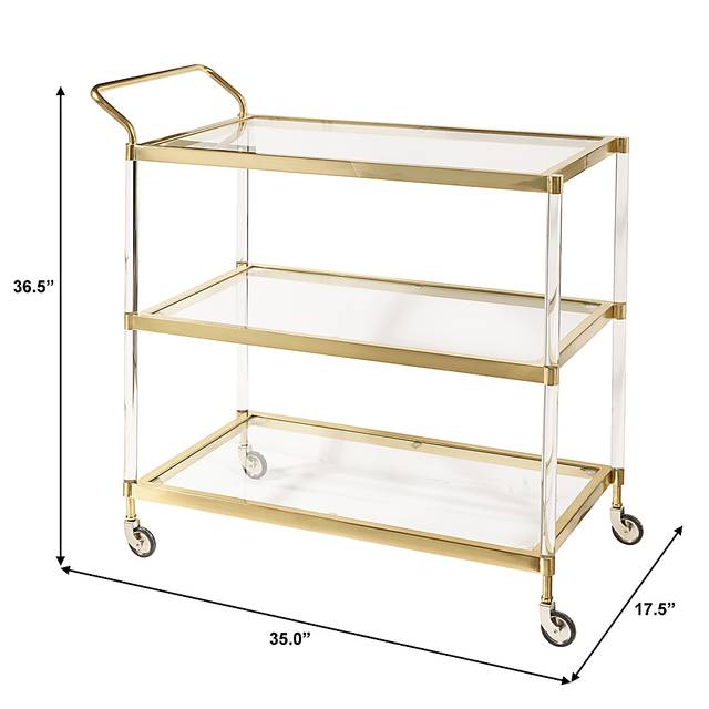 Buckthorne Gold Bar Cart - Thumbnail - Image 5