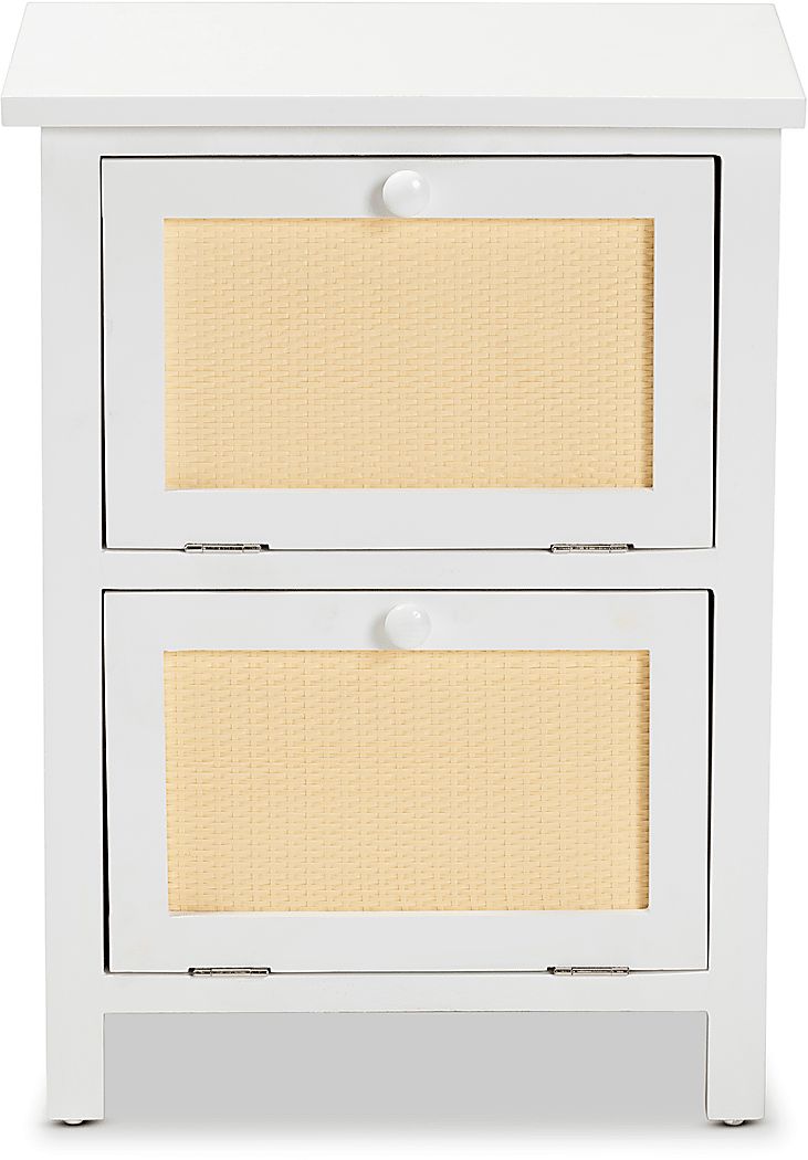 Budtime White Nightstand