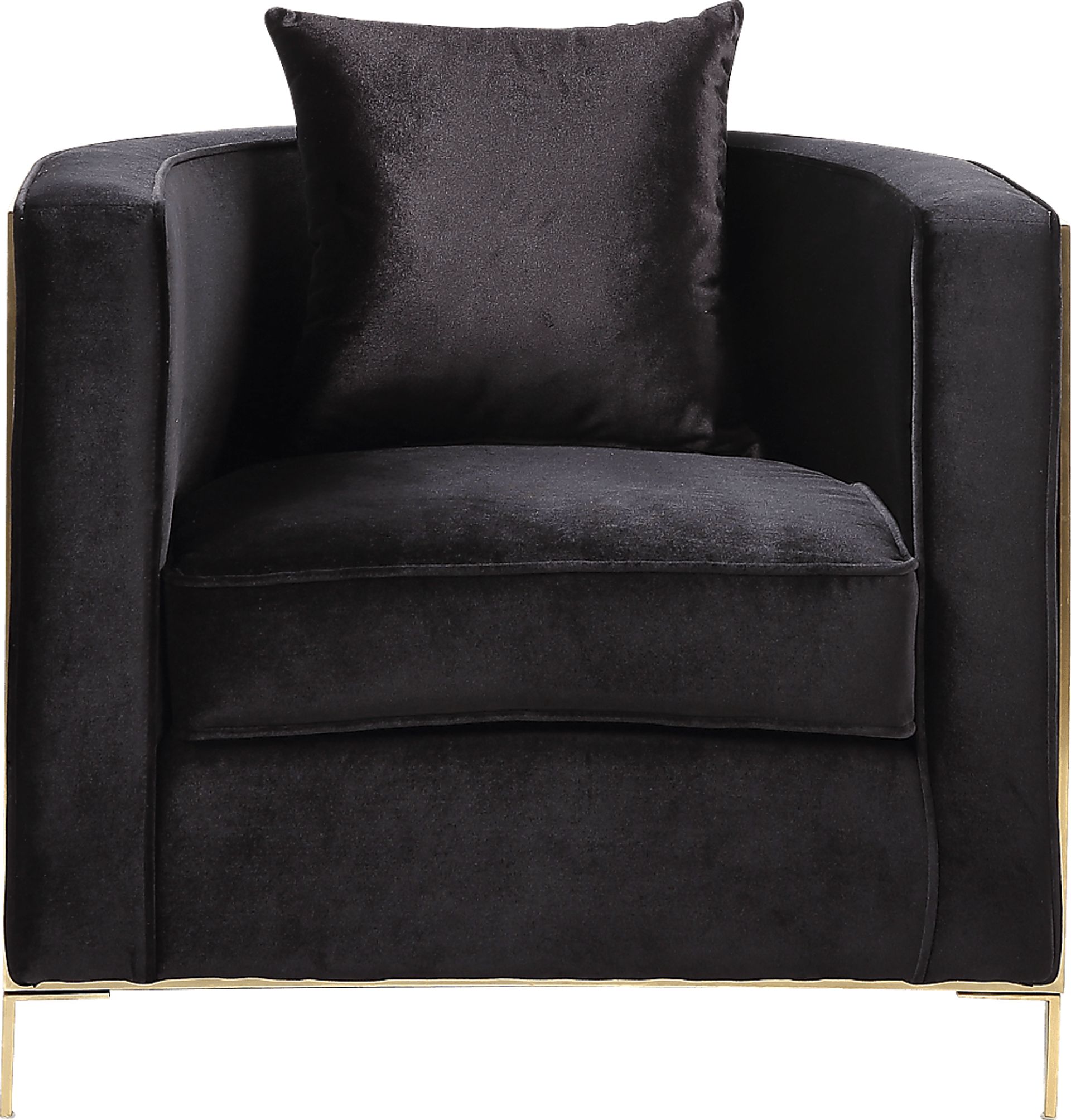 Buellton Black Accent Chair with Pillow - Image 2
