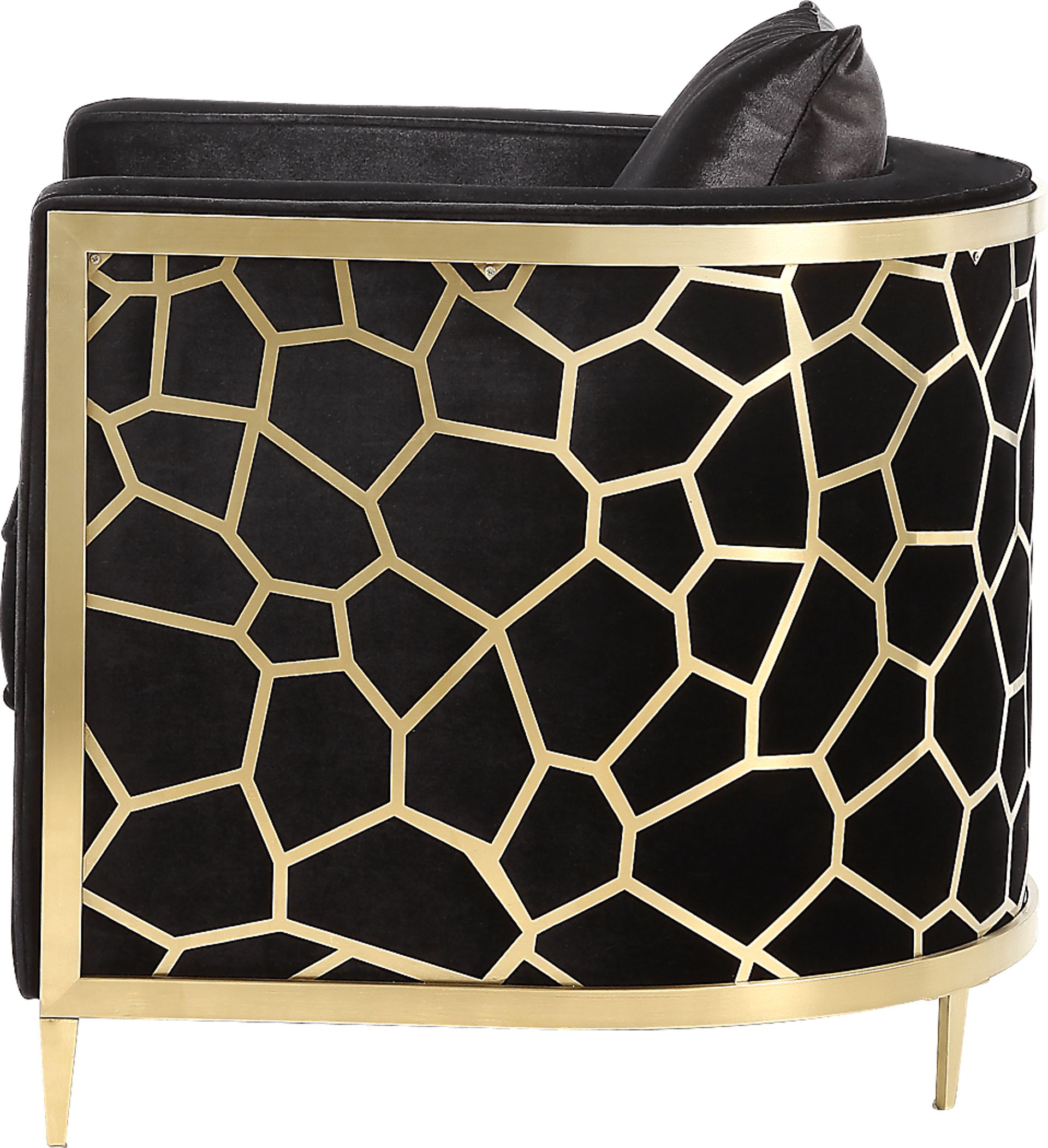 Buellton Black Accent Chair with Pillow - Image 3