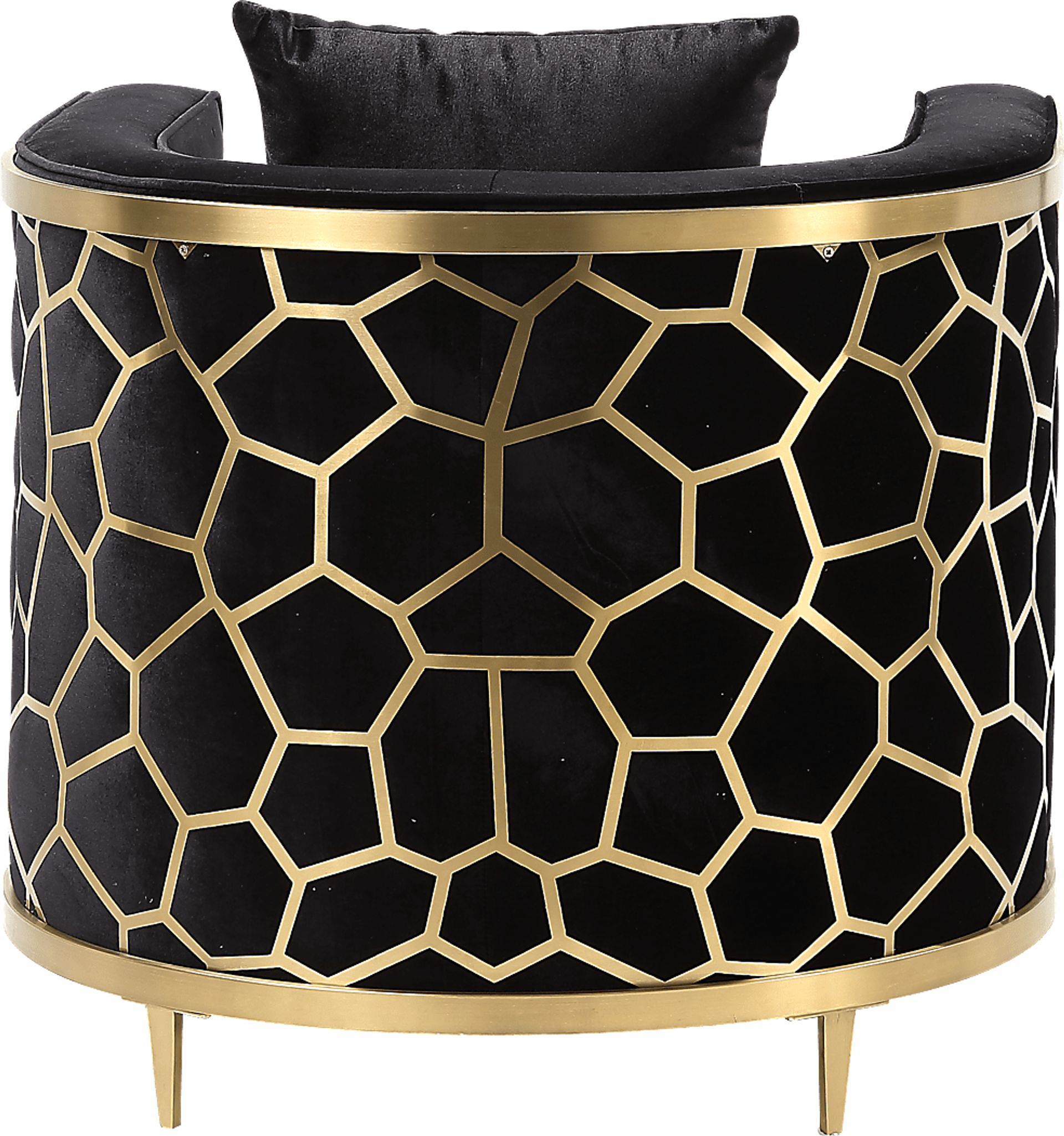 Buellton Black Accent Chair with Pillow - Image 4