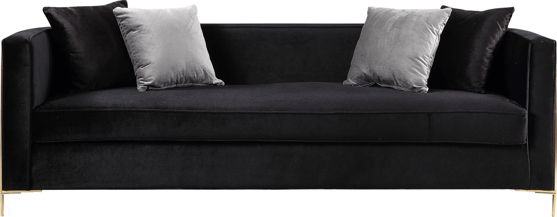 Buellton Black Sofa with Four Pillows - Image 3