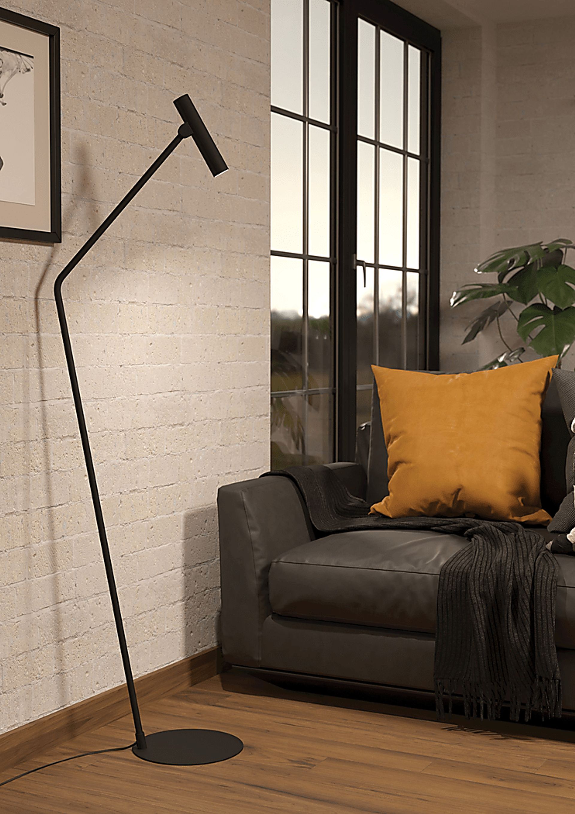 Buelow Street Black Floor Lamp - Image 2