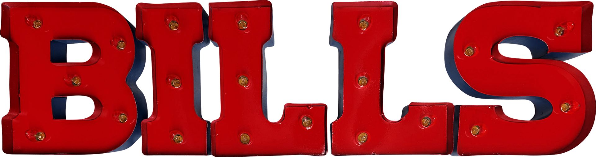Buffalo Bills Red Metal Wall Decor - Image 1