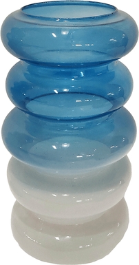 Buffkin Blue 12 in. Vase