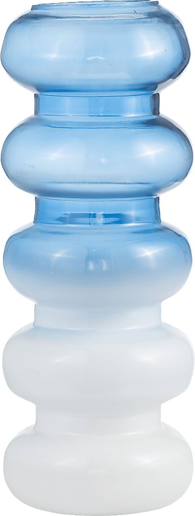 Buffkin Blue 17 in. Vase