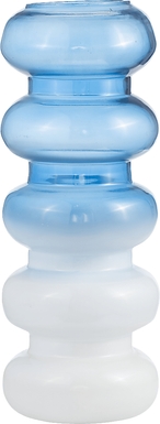 Buffkin Blue 17 in. Vase