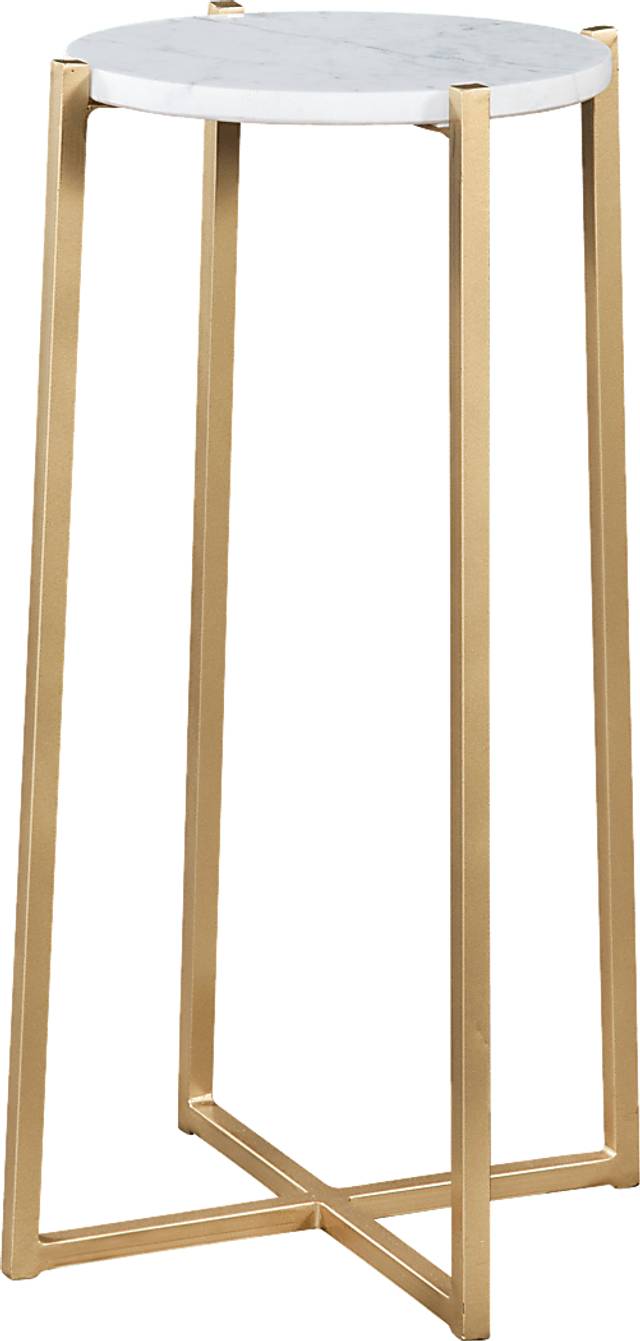 Bufkin White Accent Table - Thumbnail - Image 1