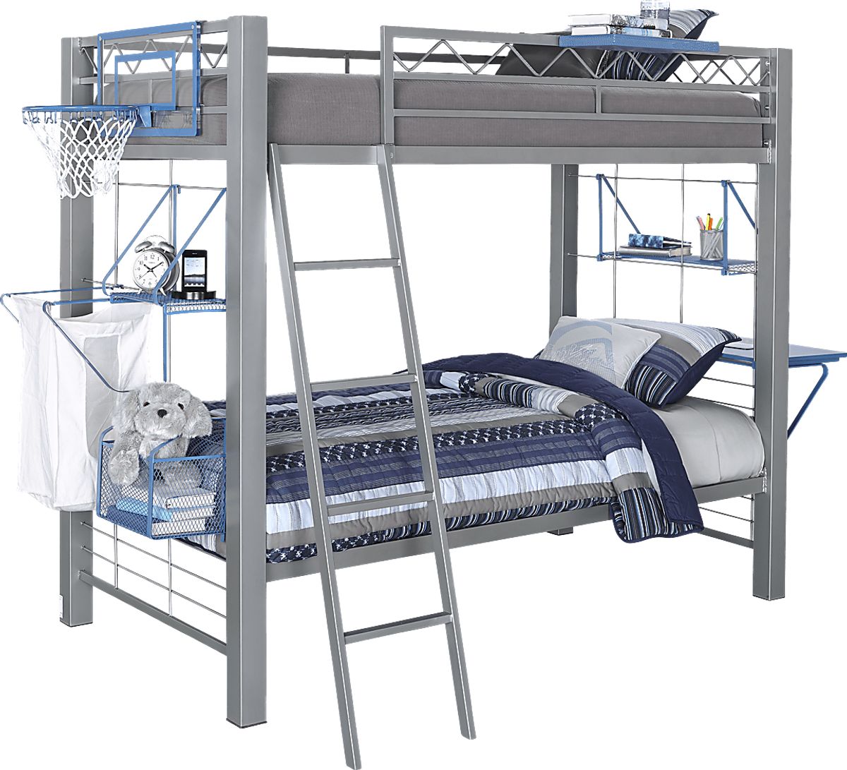 Build-A-Bunk 4 Pc Metal Full/Full Bunk Bed | Rooms to Go