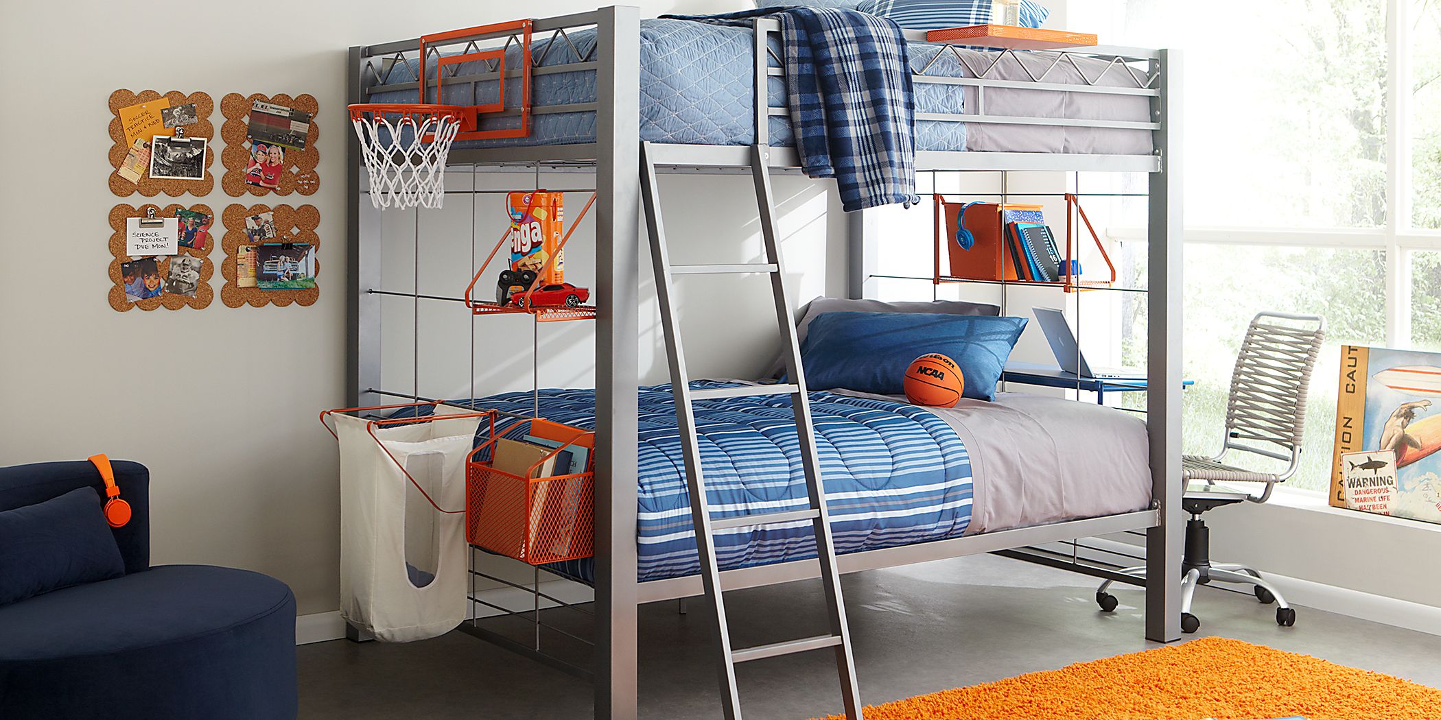 Rooms to go twin over full bunk clearance bed