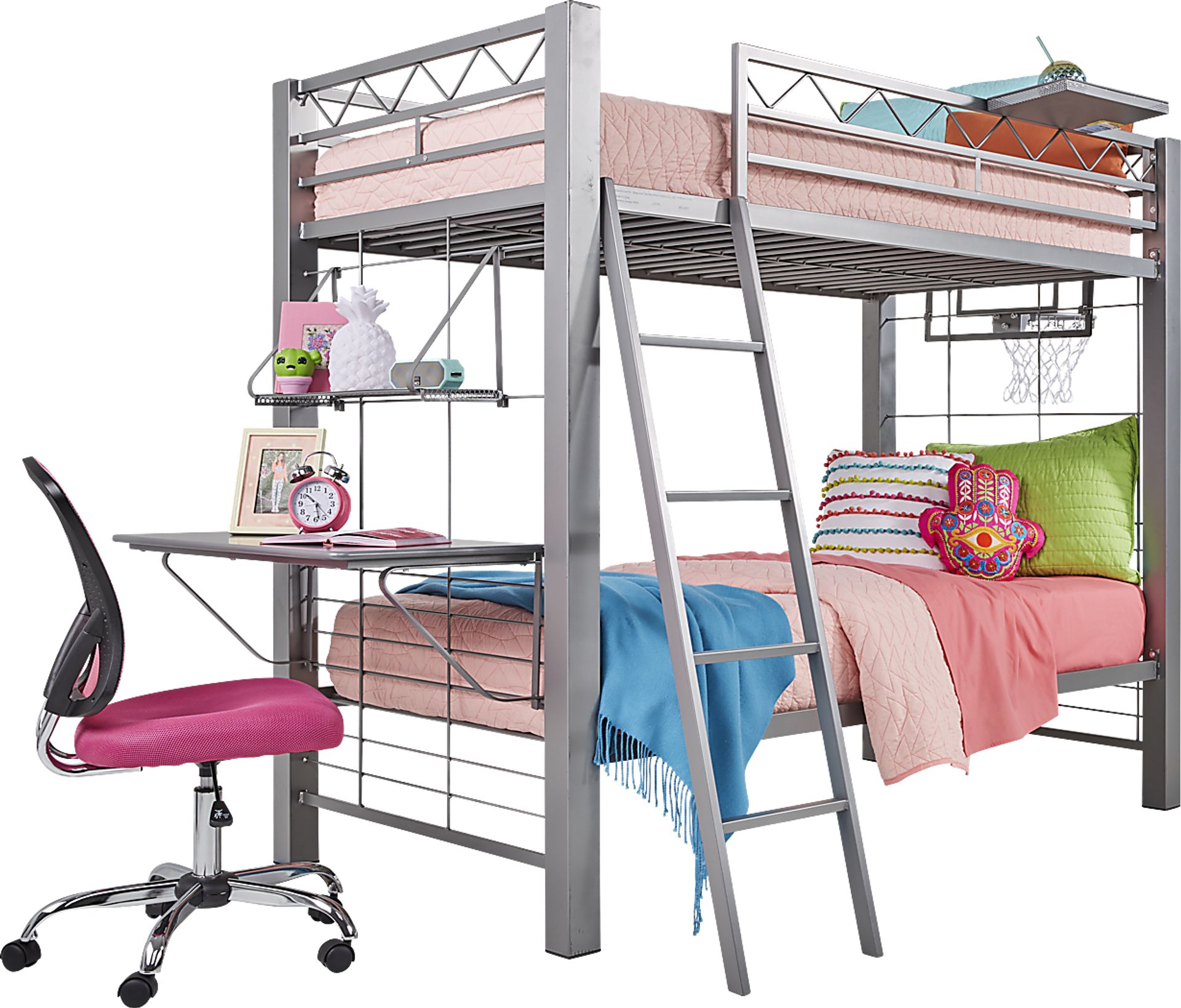Build-a-Bunk Gray Basketball Hoop Accessory - Image 3