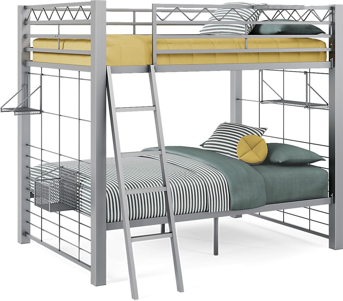 BuildABunk Gray Full/Full Bunk Bed Rooms to Go