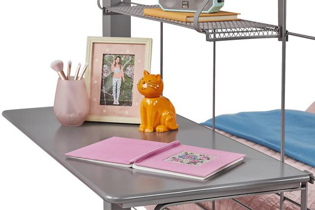 Build-A-Bunk Gray Full/Full Bunk Bed With Gray Accessories - Thumbnail - Image 3