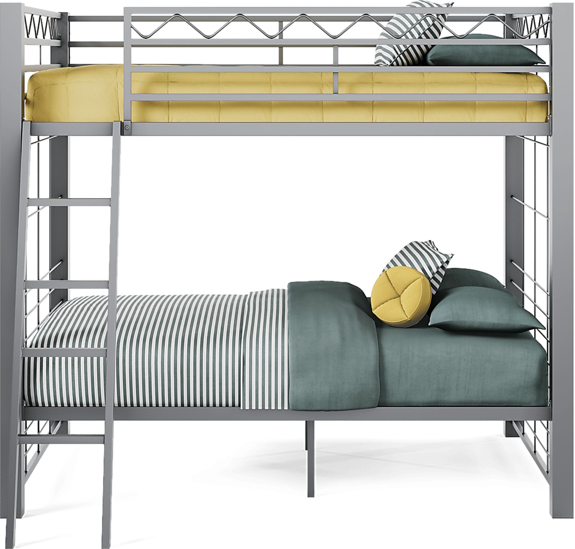 Build-A-Bunk Gray Full/Full Bunk Bed - Image 2