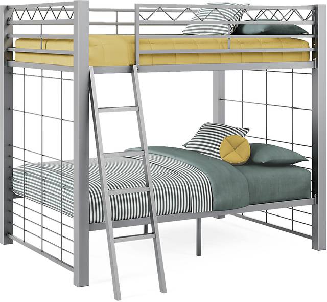 Build-A-Bunk Gray Full/Full Bunk Bed - Thumbnail - Image 1