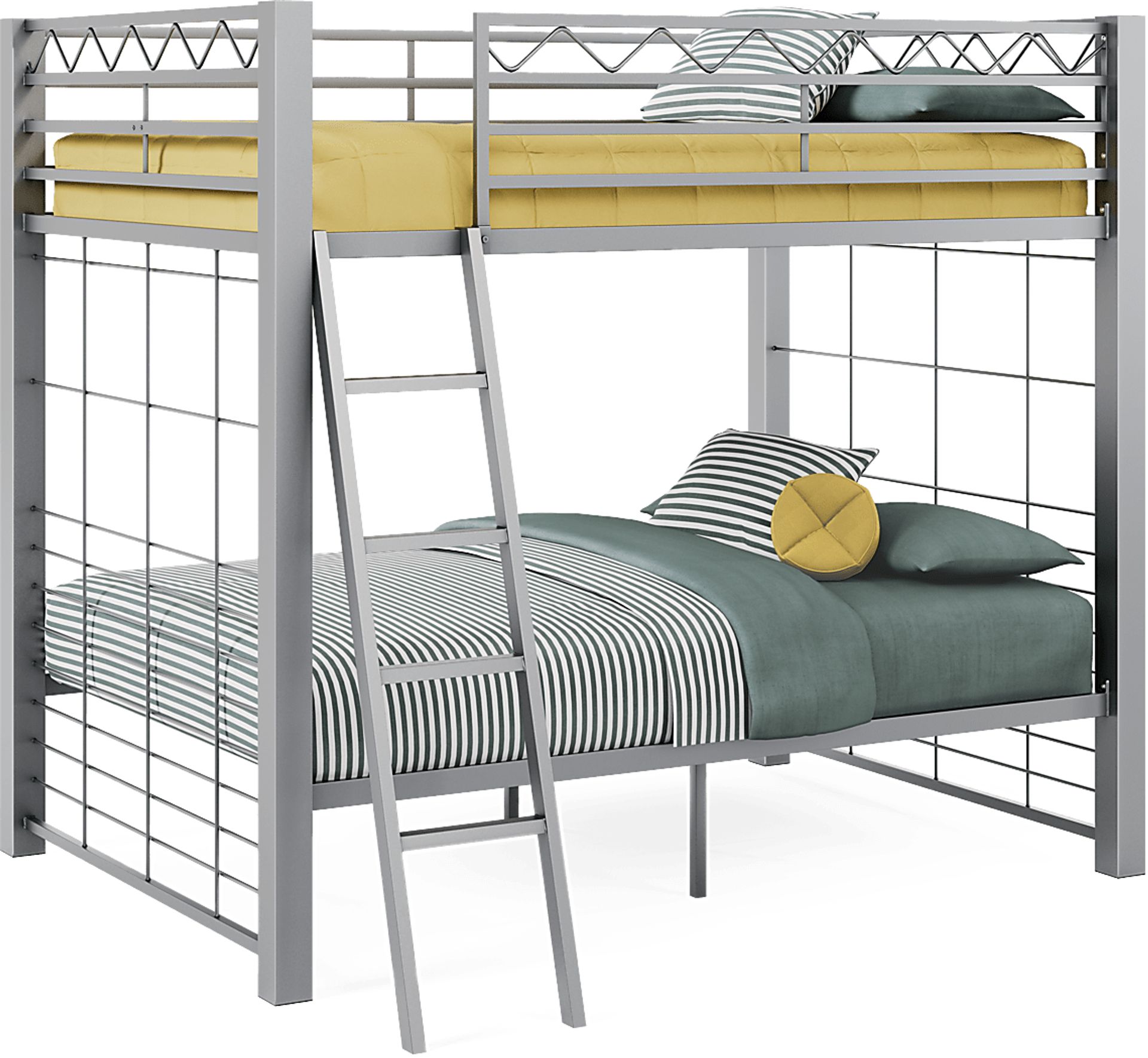 Build-A-Bunk Gray Full/Full Bunk Bed - Image 1