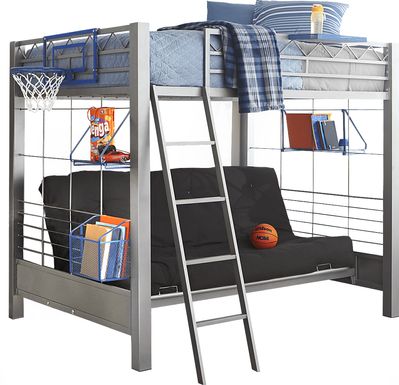 Build-A-Bunk Gray Full/Futon Loft Bed