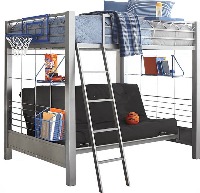 Build-A-Bunk Gray Full/Futon Loft Bed - Thumbnail - Image 1