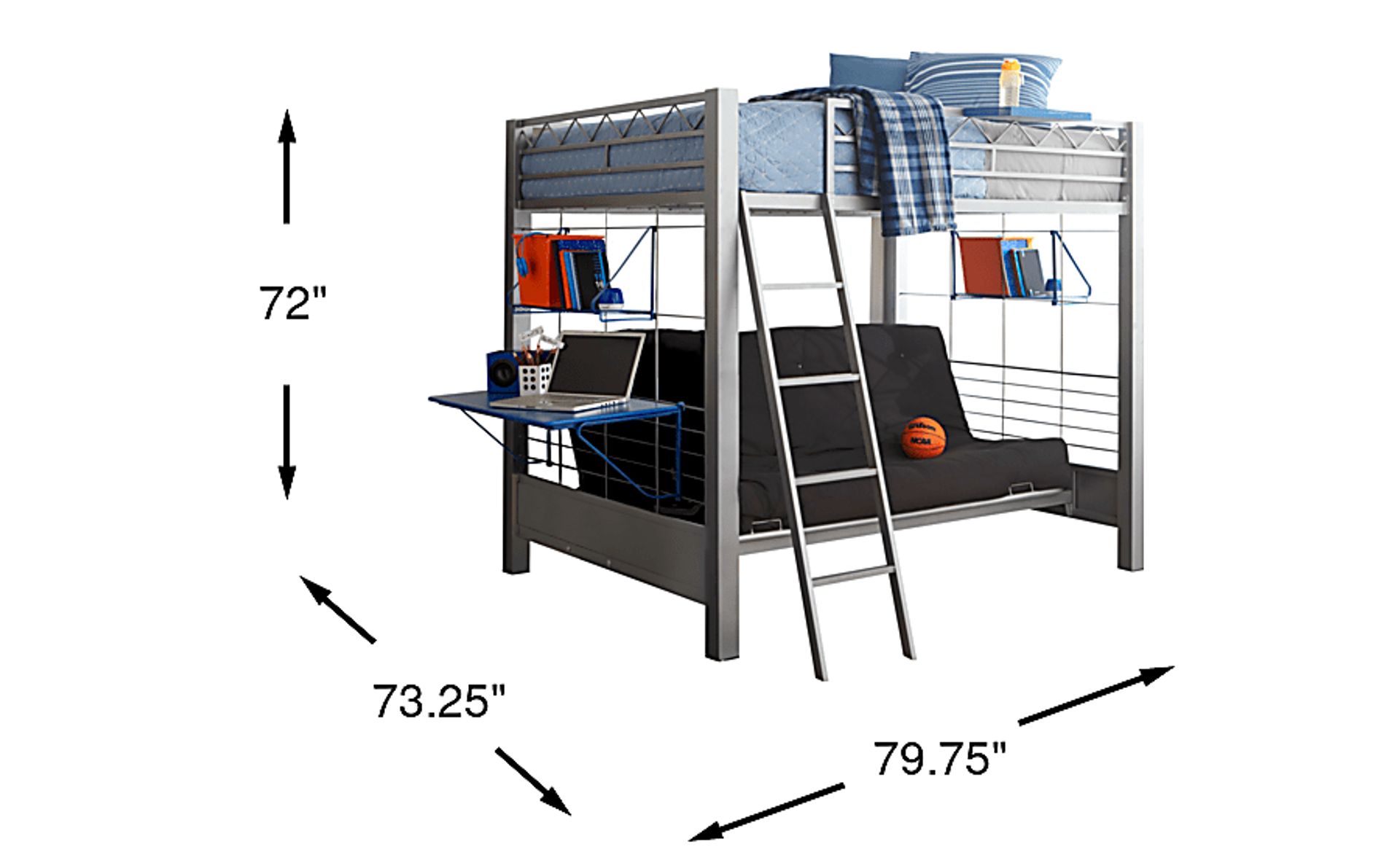 Dimension Image. Please refer to the Dimension Tab on this page for dimension details.