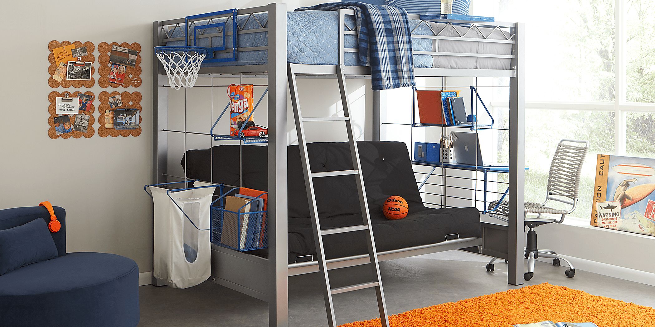 Rooms to go full over full store bunk bed