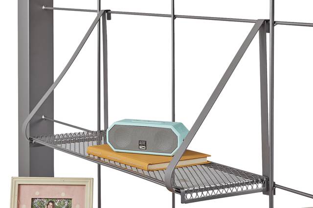 Build-a-Bunk Gray Full/Futon Loft Bed with Gray Accessories and Basketball Hoop - Thumbnail - Image 3