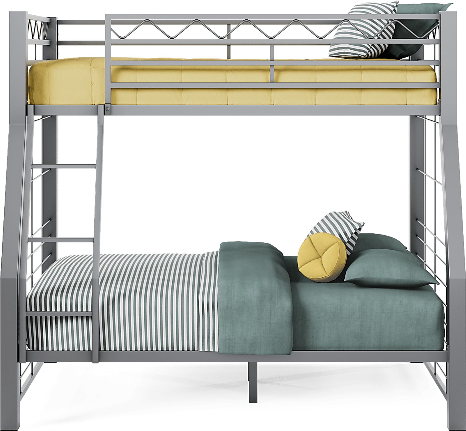 Build-A-Bunk Gray Twin/Full Bunk Bed - Image 3