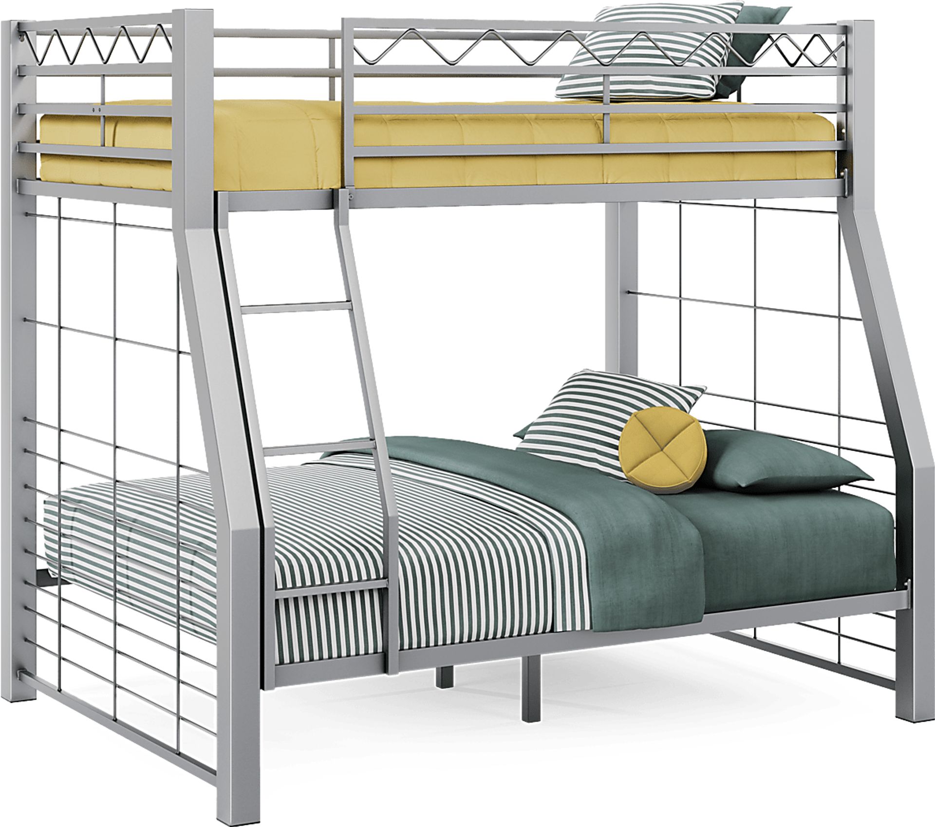 Build-A-Bunk Gray Twin/Full Bunk Bed - Image 1