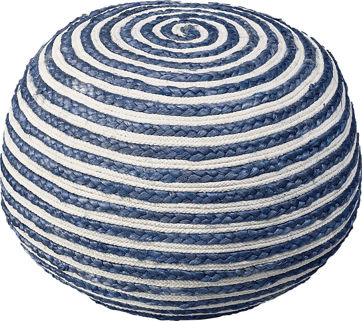 Buitra Blue/White Pouf