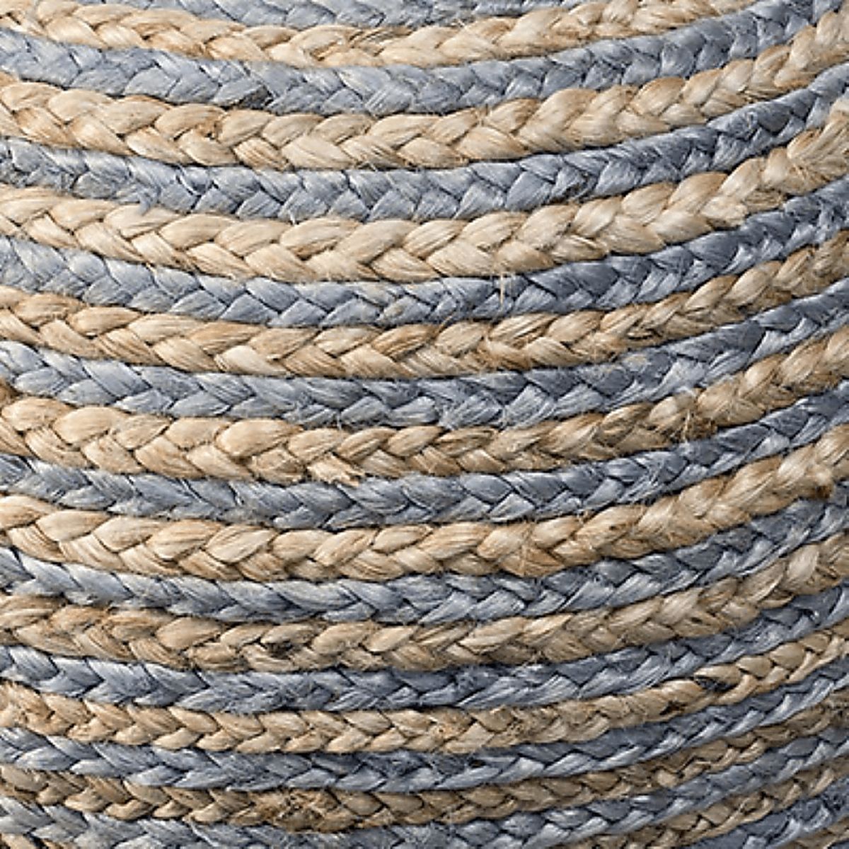 Buitra Gray,Tan Beige,Brown,Gray Cotton,Jute Fabric Poufs | Rooms to Go